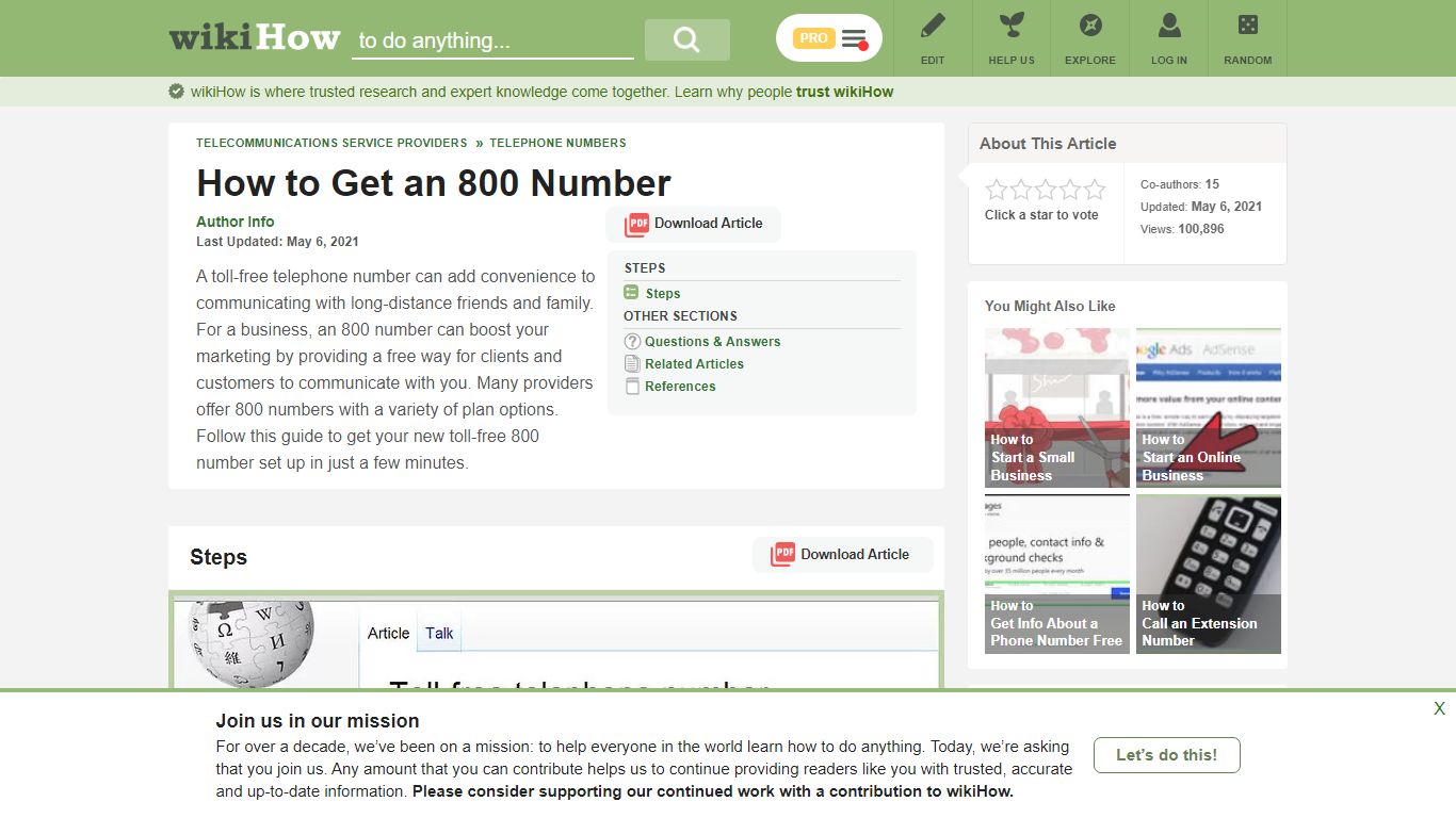 How to Get an 800 Number: 7 Steps (with Pictures) - wikiHow