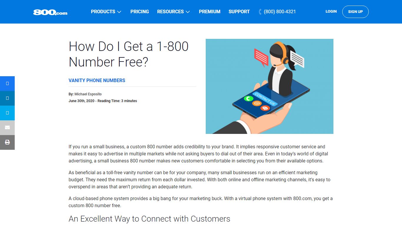 How Do I Get a 1-800 Number for Free? :) 800.com Blog