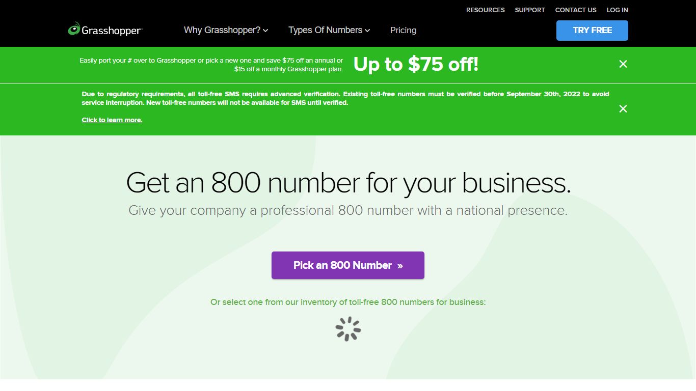 Get an 800 Number for Your Business | Try Grasshopper for Free!