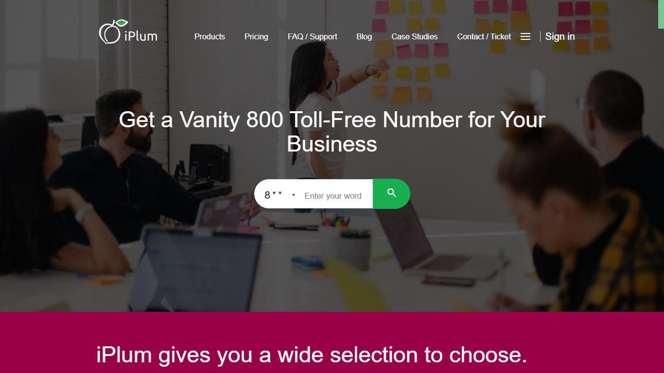 Get a Cheap 800 Toll-Free Business Number $9.99 - iPlum